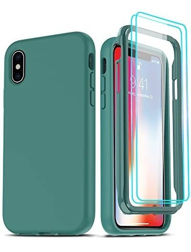 Leyi Para iPhone 10 Case, iPhone X Case Con [2 X 8jk8m