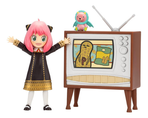 Jazwares Total Anime Spy X Family Figura De Accion Anya Forger Y Accesorios