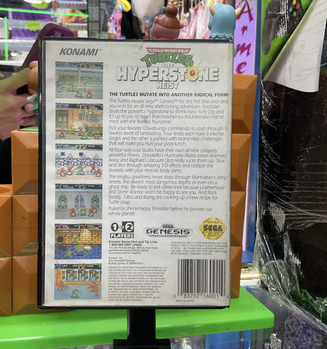 Ninja Turtles The Hyper Stone Heist Sega Genesis (c/ Caja) (Reacondicionado)