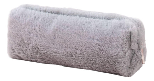 Estuche Portátil Para Lápices, Estuche De Papelería, Gris