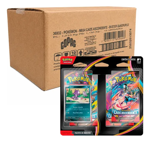 Case Com 12 Blister Quadruplo Quad Pack Caos Ascendente