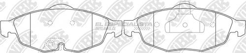 Pastillas De Freno Chrysler Sebring 2.7 2004 Nibk Delantera