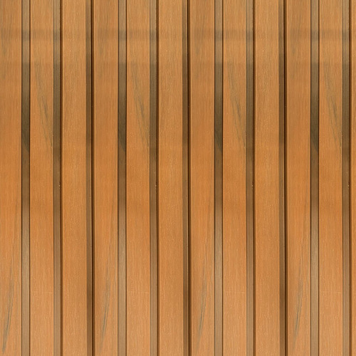 Painel Ripado Wpc Externo Cores Kit 5 Un - 2,90m X 20cm Cor Amêndoa Amêndoa