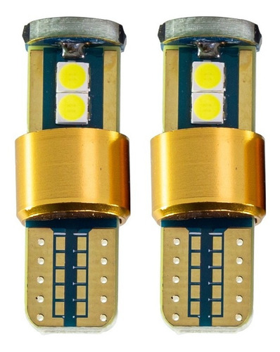 Lampara Led Auto T10 12v 3030 6smd Canbus 6w S/s Blister X 2