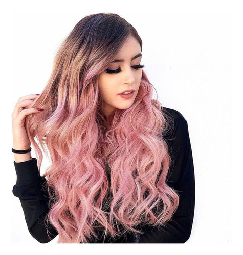  Peluca Balayage Cosplay Degradee Kanekalon 60cm Uso Diario