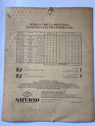 Lâmina Roçadeira 3 Pontas 255x1,5x3/4 Saturno - Kit 3 Peças