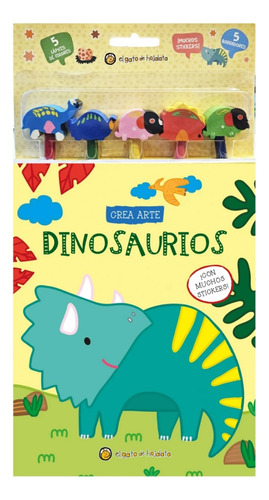 Lápices, Borradores Y Stickers Dinosaurios, De El Gato De Hojalata. Editorial Editorial Guadal S.a., Edición 1 En Español