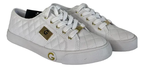 Tenis blancos guess mujer hotsell