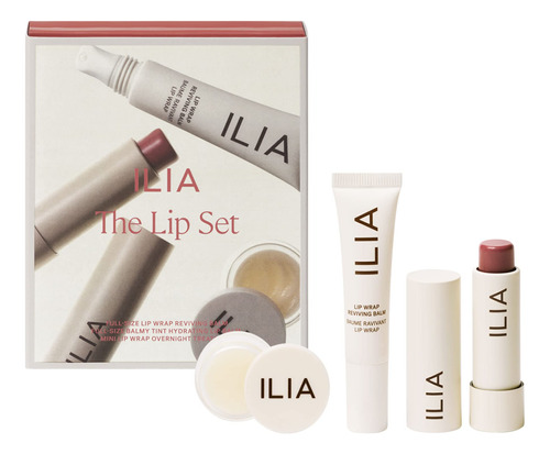 Ilia - The Lip Set Edición Limitada Set De 3 Piezas Clean .