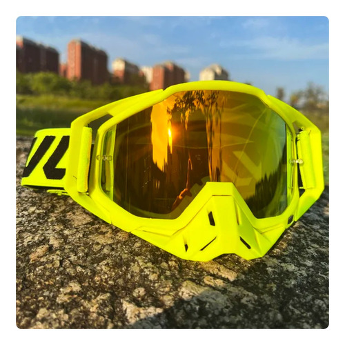 Gafas Antiparras Multiproposito Amarillo Enduro Mtb Moto