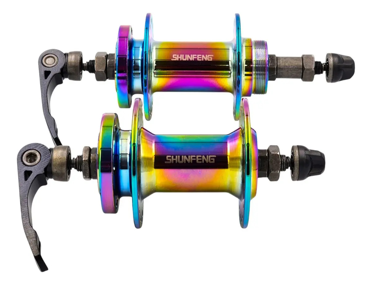 Par Cubo Rosca Disco 36f Esfera P/ Bike Rainbow Camaleão
