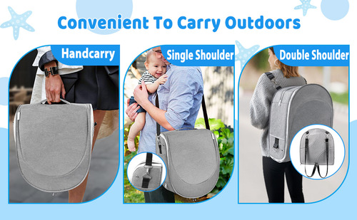 Moisés De Viaje Portátil Para Bebé Plegable Con Mosquitera