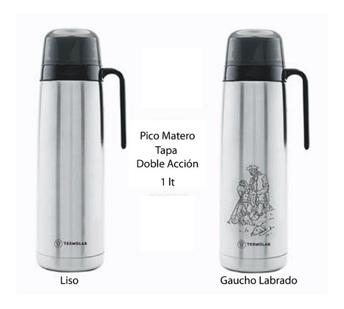 Termo Termolar R-evolution 1lt - Acero