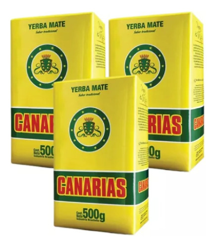 Yerba Mate Canarias 500gr Original X 3 Unidades