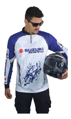 Imagem 1 de 7 de Camiseta Brk Motociclismo Suzuki V-strom1000 Com Fpu +50