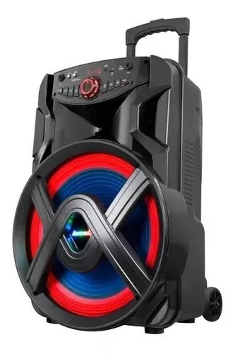 Caixa Som Amplificada Bluetooth 3000W Rms 6 Subwoofer LED