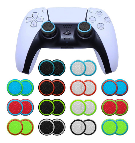 Paquete 12 Gomas Fosfo Para Ps5 Ps4 Xbox Control Palanca