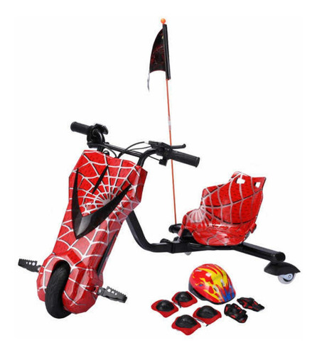Imagen 6 de 8 de Triciclo Electrico Con Luces Y Bluetooth 150w Niños 360grado