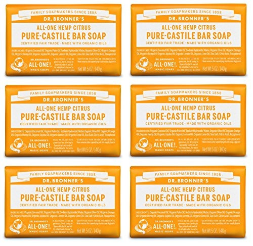 Dr. Bronner.s Pure-castile Bar Soap - Citrus, 5 Oz, Paquete