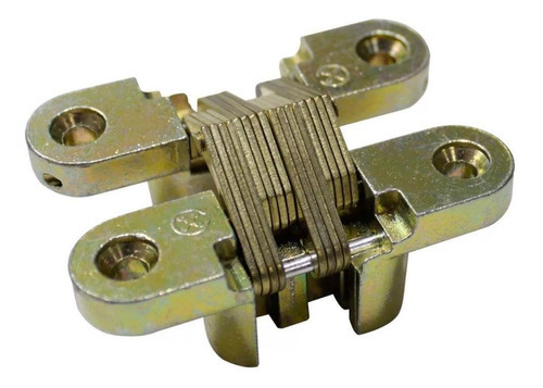 Kit 2 Dobradiça Invisível 70mm Cruz Para Portas Interna