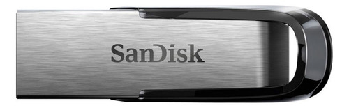 Memoria USB SanDisk Ultra Flair 16GB 3.0 plateado y negro