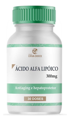 Acido Alfa Lipoico 300mg 30 Cápsulas