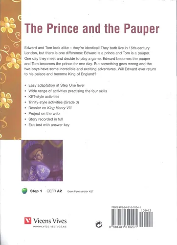 The Prince And The Pauper, Mark Twain.green Apple Step 1 A2 (Usado)