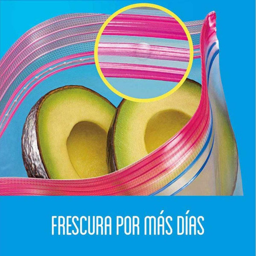 Ziploc Bolsas Para Conservar Combo 20 Grandes + 24 Medianas