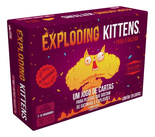Exploding Kittens Para A Galera Jogo De Cartas Galapagos