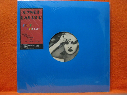 Cyndi Lauper True Colors Lp Disco Vinil Single Promo Encarte