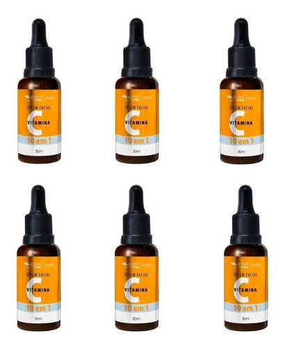 Kit C/6  Sérum Facial Vitamina C 10 Em 1 Max Love