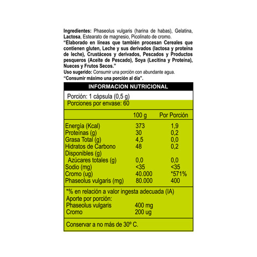 Imagen 2 de 2 de Bloqueador De Carbohidratos Liponox Carb Block