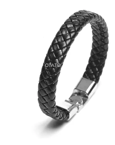 equivocado Impulso níquel Pulsera Hombre - Pulsera Cuero Genuino Trenzado - Cierre Acero - Brazalete  Hombre - Pulseras Hombre - Brazalete Cuero | MercadoLibre