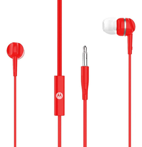 Auriculares Motorola Wired 105 Motobuds Red