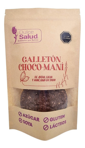 Galletón Choco Maní - Marca Dulce Salud