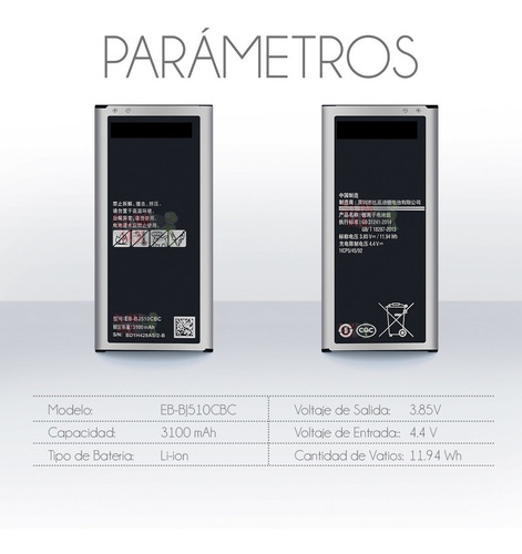 Bateria Pila Samsung J5 Metal J5 2016 J510 Eb-bj510cbc | Meses sin intereses