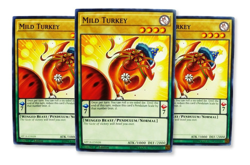 Yugi-oh! Mild Turkey Mp18-en028 Comun