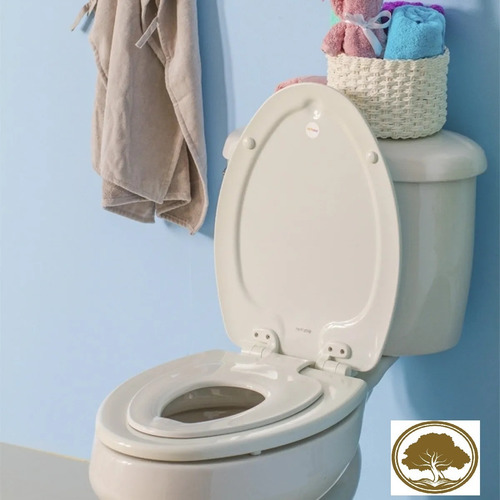 Asiento Para Baño Premium Madera Alargado Hueso Nextstep #