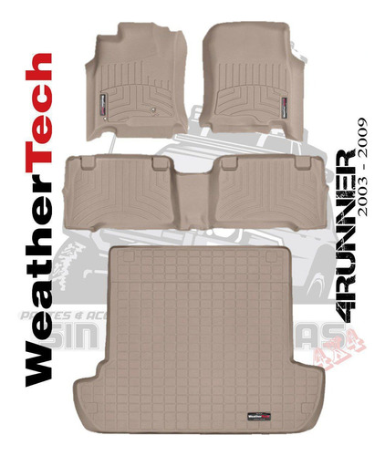 Alfombras Tipo Bandeja Weathertech 4runner 2003-2009 