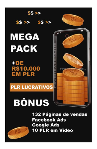 Pacote 10 Plr Em Video+5000 Em Ingles+envio Agora