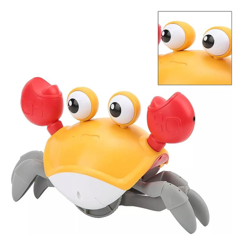 * Toy Crab Reproduce Un Robot De Inducción Con Sensor