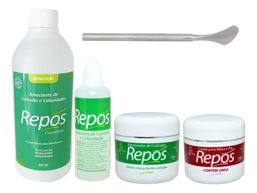 comprar Repos Amaciante De Cutículas 500ml+120ml + Creme + Ureia