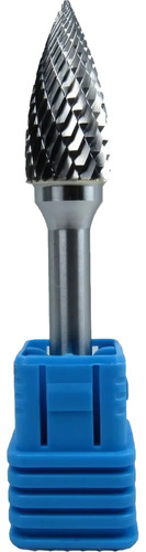 Lima Rotativa Arvore 10mm Pontiaguda Metal Duro / Haste 6.0