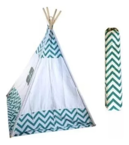 Tipi (teepee) Niños Modelo Zig Zag + Playmat + Bolso