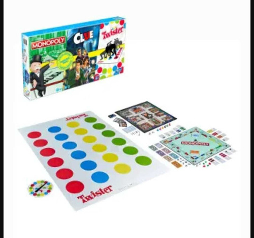 Paquete 3 Juegos De Mesa Twitter , Clue Y Monopoly Clásico