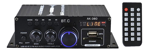 Amplificador De Potencia De Audio Ak380 400w 400w 2.0 Ch
