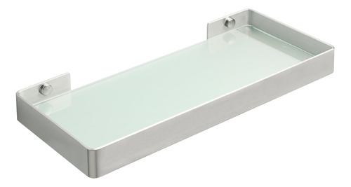 Estante De Vidrio Para Baño, Flotante, Rectangular, 1 Nivel