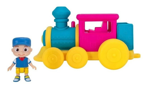 Cocomelon Tren De Carga Con Sonido + 1 Figura Jazwares