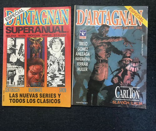 Revistas Dartagnan Columba Lote Por 2 Años 90s De Colección 