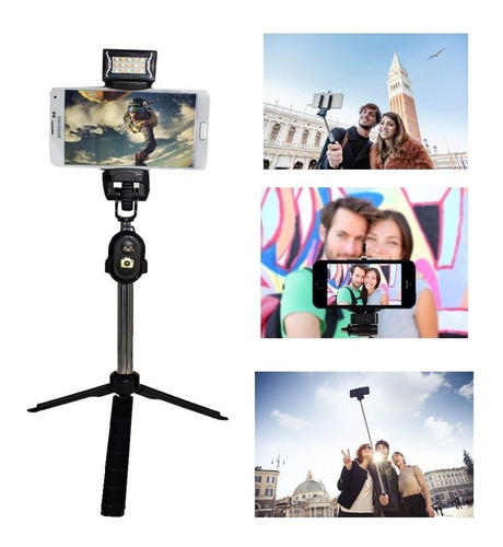 Monopod  3en 1  Palo Selfie + Control Bluetooth